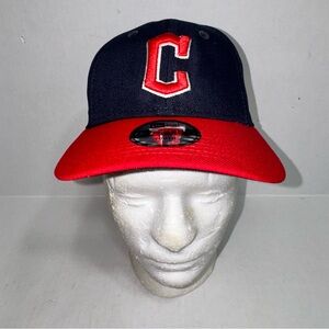 New Era Cleveland Guardians Youth 9Forty Adjustable Strapback Hat Blue